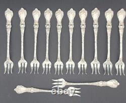 12 Alvin Majestic Sterling Silver Cocktail Seafood Oyster Forks No Lowest Price
