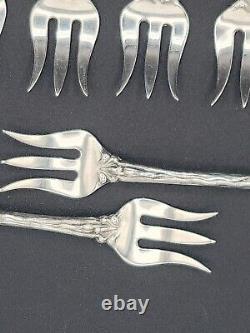 12 Alvin Majestic Sterling Silver Cocktail Seafood Oyster Forks No Lowest Price