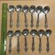 12 Alvin Sterling Silver Orange Blossom Ice Cream Spoons Monogrammed 8.27 Oz