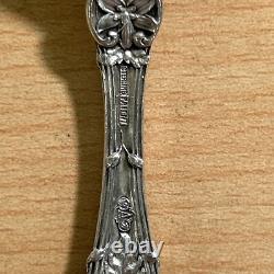 12 Alvin Sterling Silver Orange Blossom Ice Cream Spoons Monogrammed 8.27 oz
