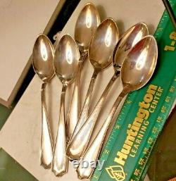 12 Vintage Sterling Silver Maryland Teaspoons Tablespoons Spoons by H ALVIN