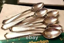 12 Vintage Sterling Silver Maryland Teaspoons Tablespoons Spoons by H ALVIN