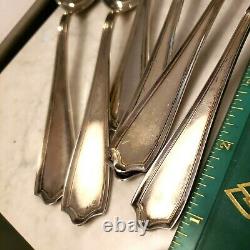 12 Vintage Sterling Silver Maryland Teaspoons Tablespoons Spoons by H ALVIN