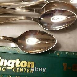 12 Vintage Sterling Silver Maryland Teaspoons Tablespoons Spoons by H ALVIN