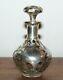 1886-1893 Victorian Alvin Glass & 1000 Fine Silver Overlay Perfume Bottle 4.5