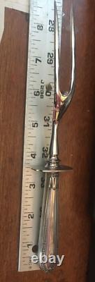 1931 Alvin Sterling Silver Handled Meat Carving Knife Fork