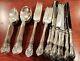 1940 Alvin Chateau Rose Sterling Silver Flatware Set 40 Pieces Service For 8