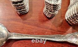 1940 Alvin Chateau Rose Sterling Silver Flatware Set 40 Pieces Service For 8