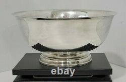 1950s Paul Revere Reproduction Alvin Sterling 9 Diameter Footed Bowl SILVER