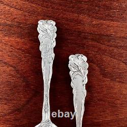 2 Alvin American Art Nouveau Sterling Silver Demitasse Spoons Raphael 1902