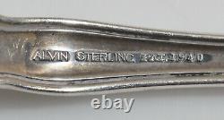 2 Alvin Chateau Rose Sterling Silver Dinner Forks No Monogram