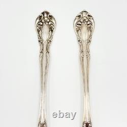 2 Alvin Sterling Silver Dinner Forks 1940 Chateau Rose Pattern 7-1/4