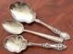 3 Alvin Old Orange Blossom, Towle Candelight, Rws Sterling Silver Serving Spoons