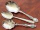 3 Alvin Old Orange Blossom, Towle Candelight, Rws Sterling Silver Serving Spoons