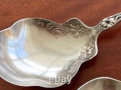 3 Alvin Old Orange Blossom, Towle Candelight, RWS Sterling Silver Serving Spoons