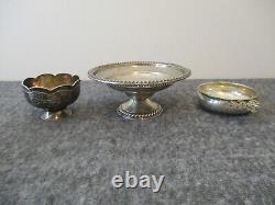 3 Sterling Silver Bowls Alvin Porringer S180+cornwell Compote 42+bhavani Read