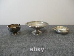 3 Sterling Silver Bowls Alvin Porringer S180+cornwell Compote 42+bhavani Read