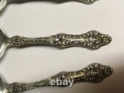 3 Vtg Alvin Orange Blossom Old Sterling Round Bowl Soup Spoons 4-7/8 No Mono