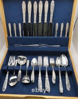 43 Piece Sterling Flatware Alvin Bridal Bouquet -6 Piece Place Set + 7 Servers