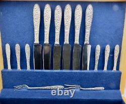 43 Piece Sterling Flatware Alvin Bridal Bouquet -6 Piece Place Set + 7 Servers