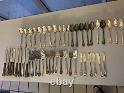 48 Piece Sterling Silver Flatware Lunt, Alvin, International Tw. 4 Lbs 4.30 ozs