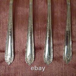 4 Alvin Della Robbia Sterling Silver dinner fork 7-5/8 over 7 Troy ounces
