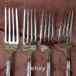 4 Alvin Della Robbia Sterling Silver dinner fork 7-5/8 over 7 Troy ounces