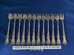 4 Alvin Majestic Sterling Silver Cocktail Seafood Oyster Forks No Mono
