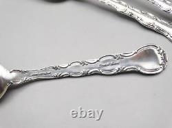 4 Alvin Sterling Silver French Scroll Teaspoons No Mono