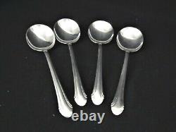 (4) Cream Soup Soups Sterling Silver Alvin Romantique Pattern 6 1/4 137 g