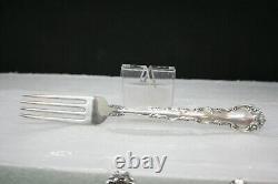 4 Piece Alvin Sterling Silver French Scroll Silverware Set No Monograms 149.8Gr