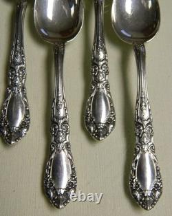 4 Vintage Alvin Prince Eugene Sterling Silver 5-7/8 Teaspoons No Monograms
