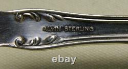 4 Vintage Alvin Prince Eugene Sterling Silver 5-7/8 Teaspoons No Monograms
