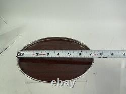 50sVintage Alvin Sterling Silver Bonbon Valet Dish Vanity Trivet Tray & Laminate
