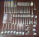 51 Pcs Alvin Chased Romantique Sterling Silver Flatware Service For Eight 4 Lb+