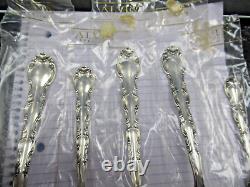 5 Pc New in Plastic Alvin Sterling French Scroll Serving Pieces Sale Priced