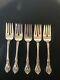 5 Salad Forks. Alvin Sterling Silver In The Chateau Rose Pattern. 6-1/2 No Mono