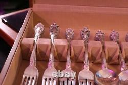 62 Pcs 12 Serving set Place Setting Chateau Rose Sterling, 1940, No Monogramed