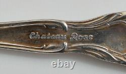 6 Alvin Chateau Rose Sterling Silver Iced Tea Spoon No Monogram