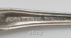 6 Alvin Chateau Rose Sterling Silver Iced Tea Spoon No Monogram