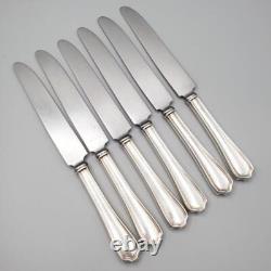 6 Alvin Maryland Sterling Handled Knives 8 ¾ Good Blades