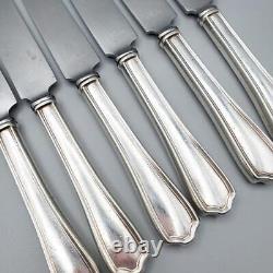 6 Alvin Maryland Sterling Handled Knives 8 ¾ Good Blades