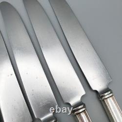 6 Alvin Maryland Sterling Handled Knives 8 ¾ Good Blades