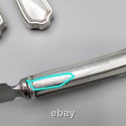 6 Alvin Maryland Sterling Handled Knives 8 ¾ Good Blades