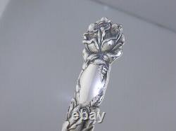 6 Sterling Silver ALVIN Salad Forks BRIDAL ROSE 1903 no mono