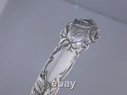 6 Sterling Silver ALVIN Salad Forks BRIDAL ROSE 1903 no mono