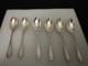 (6) Sterling Silver Demitasse Spoons 3 3/4 1.6 Oz By Alvin Mfg Co. No Monogram
