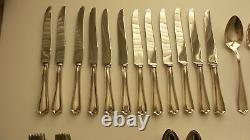 74-Pieces Alvin MARYLAND Sterling Silver Flatware Set, Service for 12 + Servers