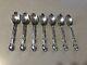 7 Alvin Sterling Silver French Scroll Teaspoons 5 7/8 No Monogram