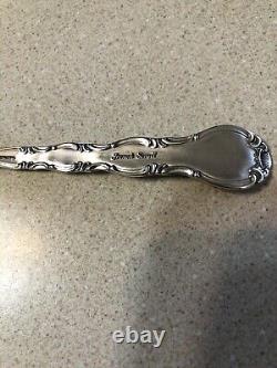 7 Alvin Sterling Silver French Scroll Teaspoons 5 7/8 No Monogram